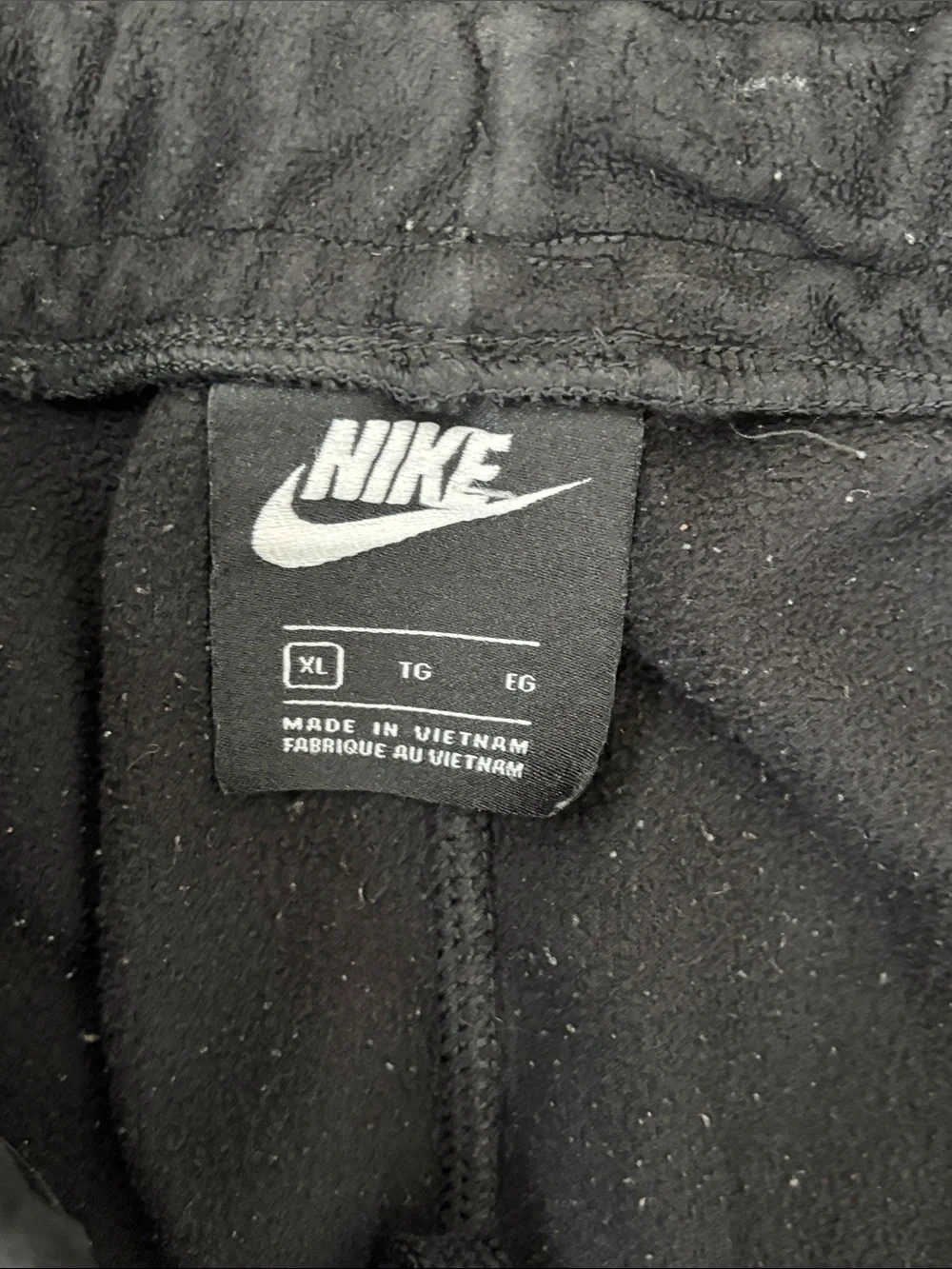 Nike Sportswear Reissue Fleece Joggers Embroidered Motto Black/Red/Yellow XL
